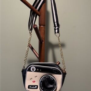 Moving Sale! Camera-Shaped Crossbody Bag with Chain Strap